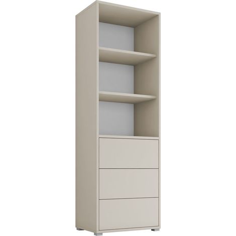 Estantería Comfivo Tutela, Cachemira, Con cajones, Cerrable, Aglomerado laminado, Número de puertas: 0, Número de cajones: 0, 178x60x40cm