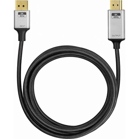 Adaptateur/convertisseur DisplayPort vers HDTV, mâle-mâle compatible avec les ordinateurs, les ordinateurs portables, les PC, les moniteurs, les projecteurs et les téléviseurs HD (multicolore). (1/5)