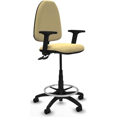 Piqueras y Crespo B2D01RN Bürostuhl Creme Hoch