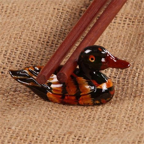 Repose-cuillères et fourchettes en forme de canard, en résine, pour table de cuisine (1/4)