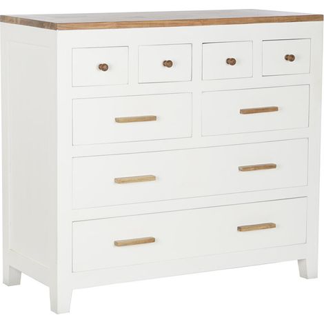 Comoda Mango Acacia 110X45X100 Blanco (1/5)
