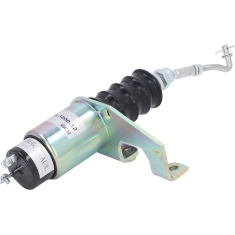 Électrovanne de coupure de carburant 12 V - Pièces de rechange universelles pour vanne d'arrêt d'excavatrice (1/5)