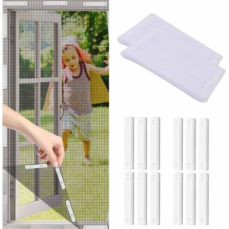 Freosen – Moustiquaire de fenêtre magnétique découpable 150 x 200 cm – Lot de 2 moustiquaires avec 12 aimants – Installation rapide sans perçage (1/4)