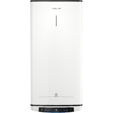 Ariston Group – Chauffe-eau électrique mural plat 80L – Technologie DRY avec double résistance – Installation verticale/horizontale – Écran tactile connecté (1/7)