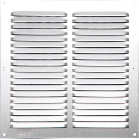 Grilles d'aération naturelle aluminium - Brochable 200x200