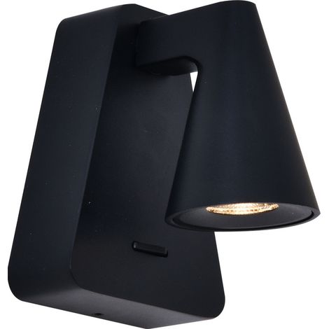Lampe design, Applique LED AFRICA noire Noir en Metal, MANTRA