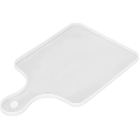 Silicone Tray Moulds DIY Cheese Cutting Board with Handles Holes for Home Serving Board Fruit Snack Tray CoasterSquare Shape (1/5)