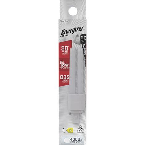 Energizer S30422 LED PLD G24D 2Pin 6W 835L Cool White S30422 ENG6958