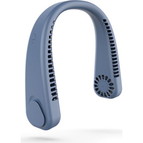 Ventilador de cuello portátil, recargable por USB, sin aspas, 3 velocidades, ideal para la oficina, viajes y acampadas. (1/5)
