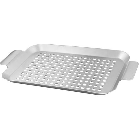 Blech Strend Pro Grill, zum Grillen, Edelstahl, 34x18,5x2 cm (1/3)