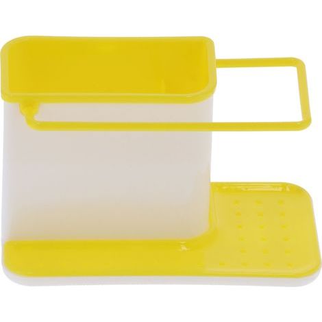 Égouttoir porte-chiffon, rangement salle de bain, porte-savon de bureau, accessoires douche cuisine toilette jaune (1/5)