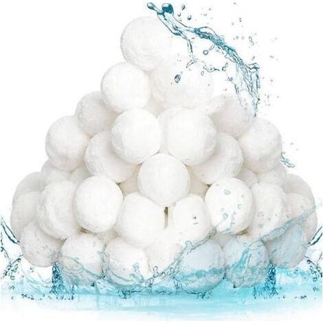 800 g 30-50 mm Boules filtrantes de piscine réutilisables, alternative au sable filtrant de piscine, adaptées de filtration de piscine-Chrom (1/5)