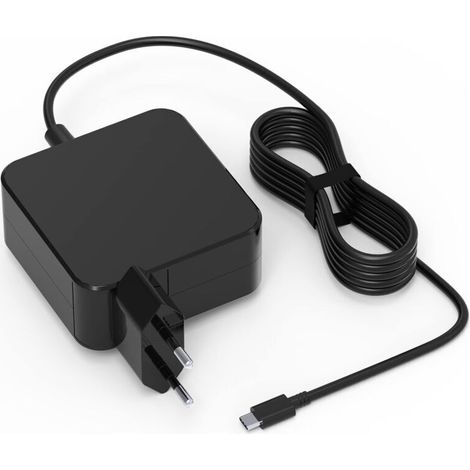 65-W-USB-C-Netzteil für MacBook Pro/Air, Lenovo Thinkpad, HP Chromebook, ASUS, Acer, Huawei Matebook, Xiaomi Air, Samsung Chromebook Plus und Tablets