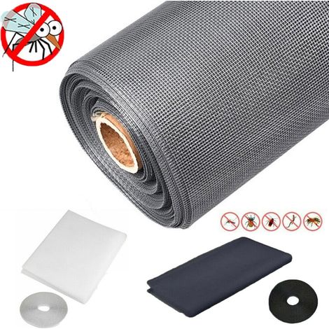 Moustiquaire Fenêtre - Fibre De Verre - Réglable Sur Mesure - Pour Fenêtres Portes Et Terrasses - 1 Pièce (1/5)