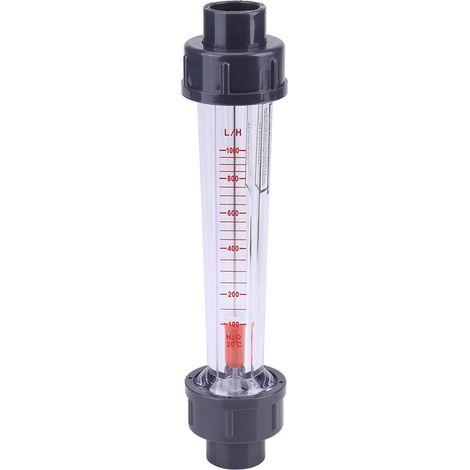 Débitmètre d'eau de type tube en plastique 100-1000L/H LZS-15D (1/5)