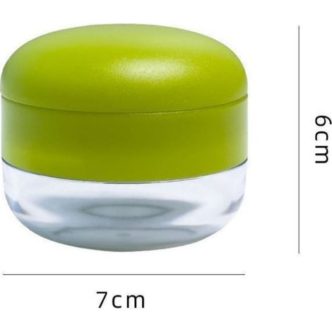Mini presse-ail en ABS pour usage domestique, petit outil pour presser l'ail, vert avec joint (presse-ail) (1/5)