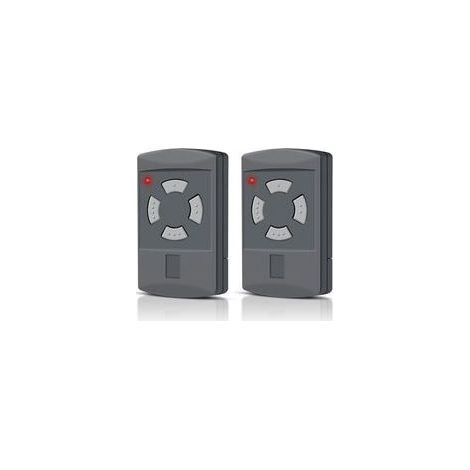 Set mit 2 Garagentor-Fernbedienungen – 40,685 MHz – Kompatibel mit Hörmann-Modellen HSM4-40, HSM2-40, HS2-40, HS4-40, HSE2-40 und HSE4-40 (graue Taste) – 4 Kanäle (1/5)
