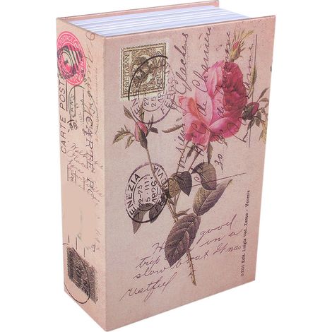 Geheimer Wörterbuch-Tresor, Sicherheitsbox für Geld, Bargeld, Schmuck, abschließbar (rosa Tagebuchtyp). (1/5)