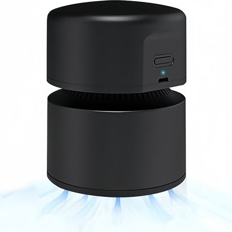 Aspirapolvere da tavolo, mini aspirapolvere, ricaricabile tramite USB, durata della batteria fino a 120 minuti, spegnimento automatico, aspirapolvere rotativo portatile