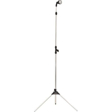 Shower of garden With trepied and height adjustable 1,65 to 2,10 m Knob of shower Ideal for pools and patios Black (1/5)