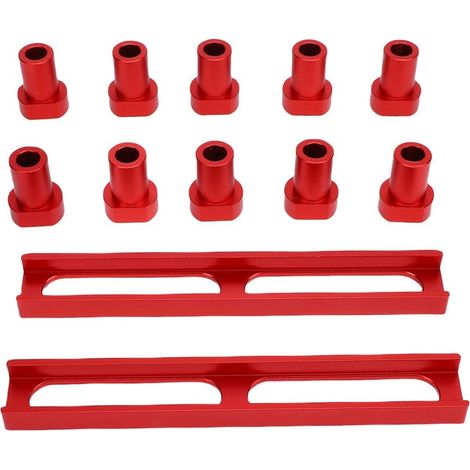 Lot de 10 butées de banc antidérapantes en alliage d'aluminium 3/4 po avec 2 bases pour tables MFT (1/5)