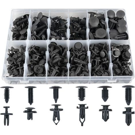 Lot de 240 clips de pare-chocs pour voiture, rivets en plastique, fixations, kit de fixation à pression, tailles les plus populaires, pour GM, Ford, Toyota, Honda, Chrysler