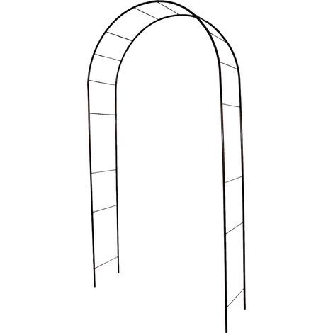 Arche "Basics" tube rond 16 mm noir 130x50x250 cm (1/4)