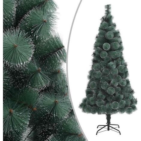 vidaXL Albero di Natale Artificiale con Supporto Verde 180 cm PET (1/5)