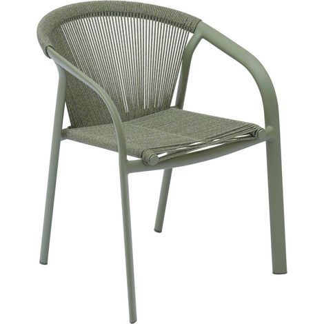 Poltrona da giardino impilabile riu verde alloro - Hespéride