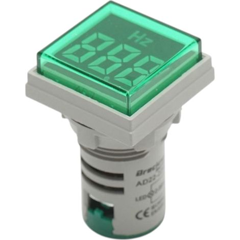 Indicatore di frequenza digitale LED verde 0-99Hz Ø 22mm Breckner Germany (1/4)