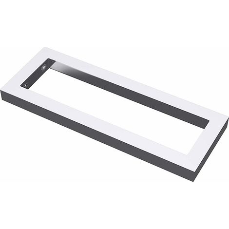 Support mural, acier inoxydable, chromé, 45 cm, pour lavabo ou plan de travail (1/5)
