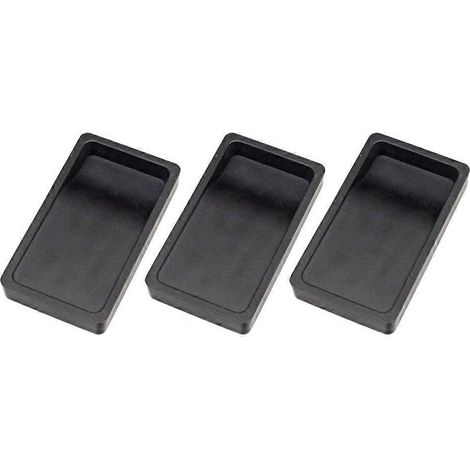 Lot de 3 pierres à encre double face pour calligraphie étudiante, légères et portables (noires)-14X7.8X2.1cm-Black