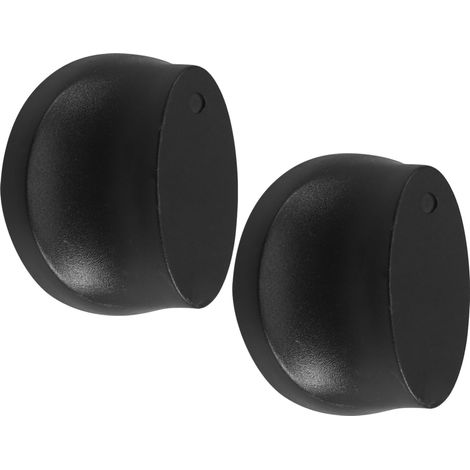 XEPHO Lot de 2 Boutons de Cuisinière à Gaz en Abs Noirs, Compatibles Universellement, Faciles à Installer, pour Remplacement Rapide et Contrôle Précis Cuisine (1/5)