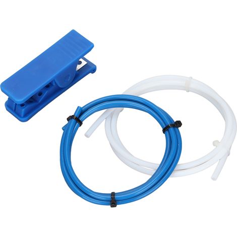 Tubes PTFE pour imprimante 3D - Kit 1m blanc et bleu avec coupe-tube et raccord à air (1/5)