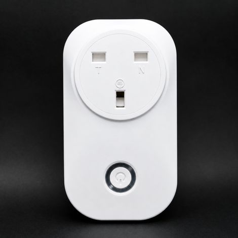 Prise connectée WiFi et Bluetooth norme britannique 16A avec suivi de consommation 16a 3 lspa8-1 11 × 6 × 7 cm 170 g – Livraison gratuite