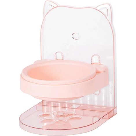 Gamelles anti-basculement pour chats, distributeur de nourriture à hauteur réglable, outil d'alimentation pour animaux de compagnie (1/5)