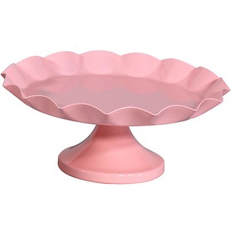 Présentoir à gâteaux minimaliste, stable et décoratif, multifonctionnel, pour cupcakes, desserts et fruits, rose, taille M (1/5)