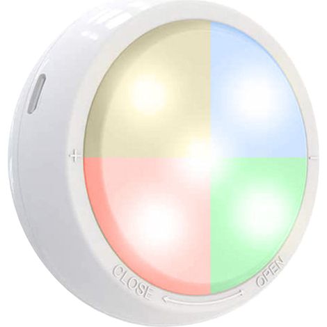 Unterbauleuchte mit 11 RGBW-LEDs, betrieben mit 3 AAA-Batterien und wiederaufladbar über USB, einstellbare Helligkeit, individuell anpassbare Atmosphäre, Nachtlicht für Küche, Schrank, Arbeitsplatte o (1/5)
