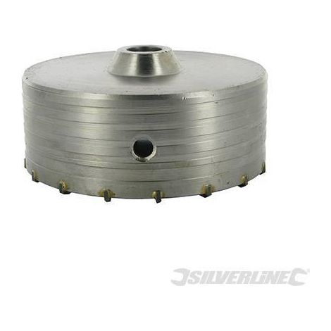 Fresa carotatrice a tazza per muri in TCT e acciaio robusto Silverline 595769-125 mm