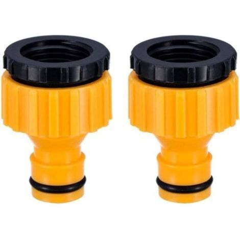 2-in-1-Adapter für 3/4"- und 1/2"-Gartenschlauchanschlüsse, Gewindeverbinder, 2er-Pack (1/4)