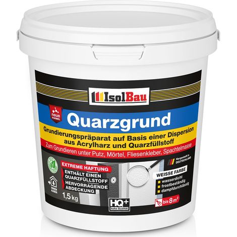 Quarzgrund Haftgrund Putzgrund Weiß 1,5 kg Putz Quarz Grundierung Isolbau (1/5)