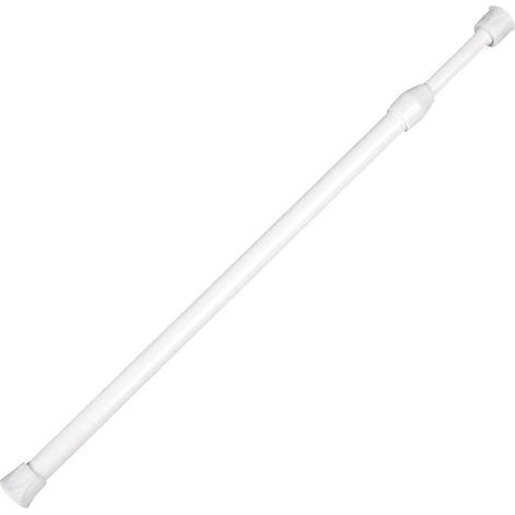 Barre de rideau de douche extensible avec système de tension, barre de penderie télescopique, barre de rideau extensible 40-70 cm (1/4)