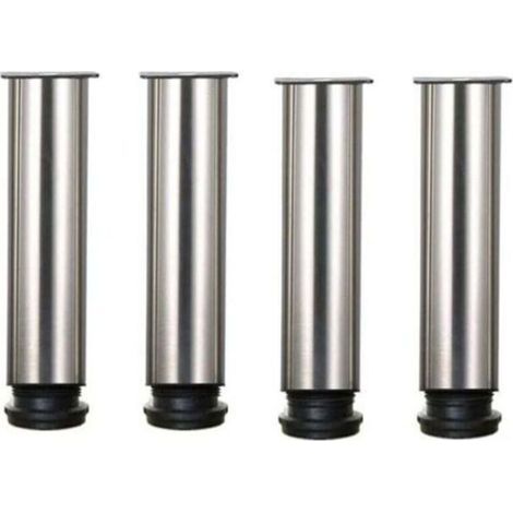 Pieds de meuble réglables en acier inoxydable – Lot de 4, hauteur 20 cm, pour canapé, table ou armoire – TRIMEC (1/5)
