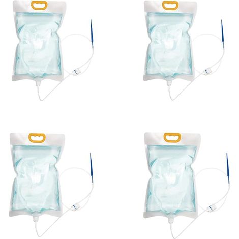 Lot de 4 sacs d'arrosage automatique pour plantes avec grande capacité de 3,5 l et débit réglable, pour plantes en pot, intérieur et extérieur, accessoires de maison (1/5)