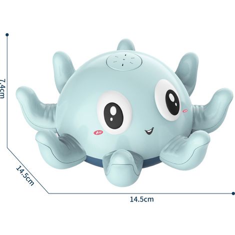 Jouets de bain pour bébé, jet d'eau électrique en forme de pieuvre pour piscine, jouets de bain lumineux à LED (1/3)