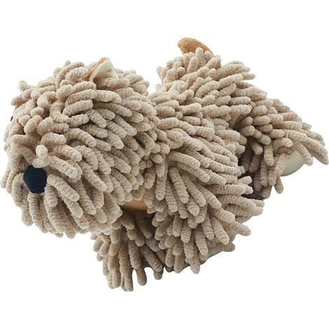 Serviette à Main Chien en Chenille, Boule Duveteuse Absorbante (1/5)