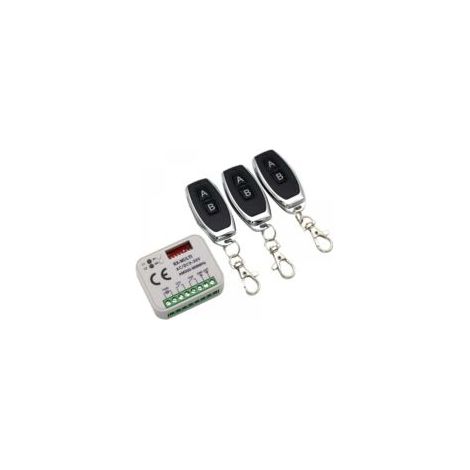Ricevitore per telecomando porta garage 433 868MHz RX MULTI 300-900MHz AC/DC 9-30V con telecomando - Crezuo