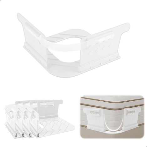 （4 Pièces Blanc）Attache Drap Housse, Bloque Drap Housse Attache Amovible Maintien,Tendeur Draps Housses Compatible avec Plupart Matelas,Facile à Insta