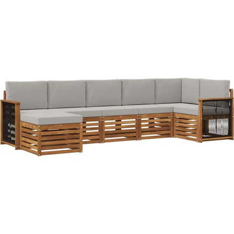 Sectional Sofa Set with Cushion 6 pcs vidaXL (1/5)