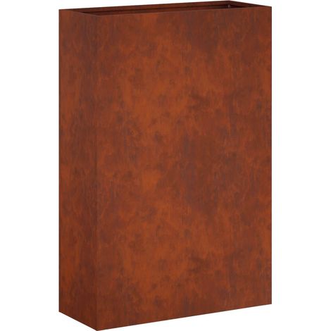 Garden Planter Rusty 40 x 20 x 75 cm Weathering Steel vidaXL